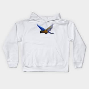 Parrot In Flight Kids Hoodie